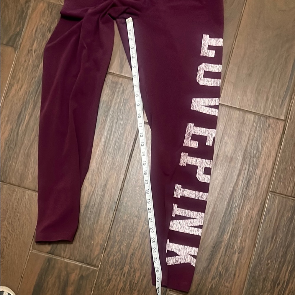 PINK Victoria's Secret Leggings - Burgundy - Picture 4 of 7